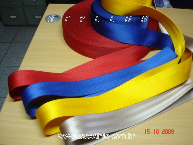 Cintos de Segurança colorido cadarço